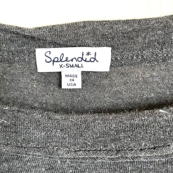 Splendid grey long sleeved top - Picture 9 of 11
